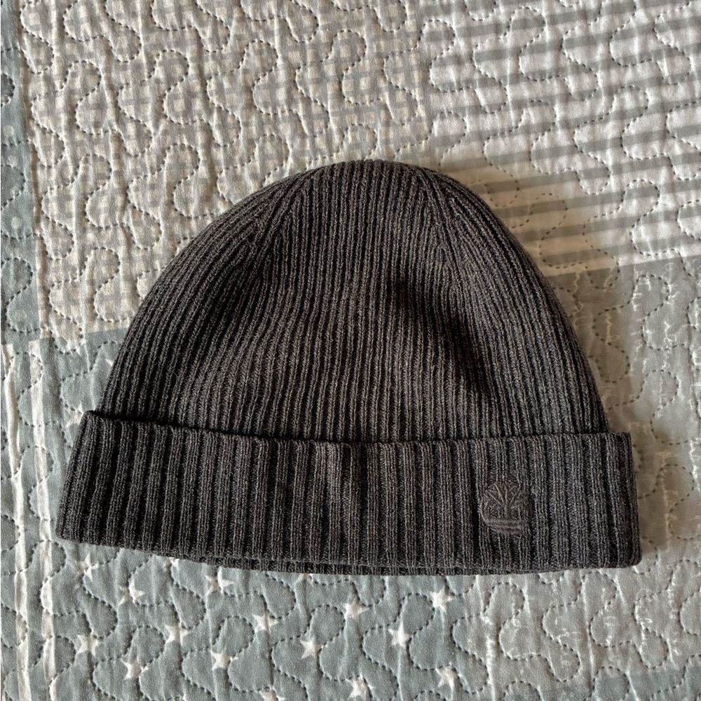 Timberland Men's Charcoal Knit Hat